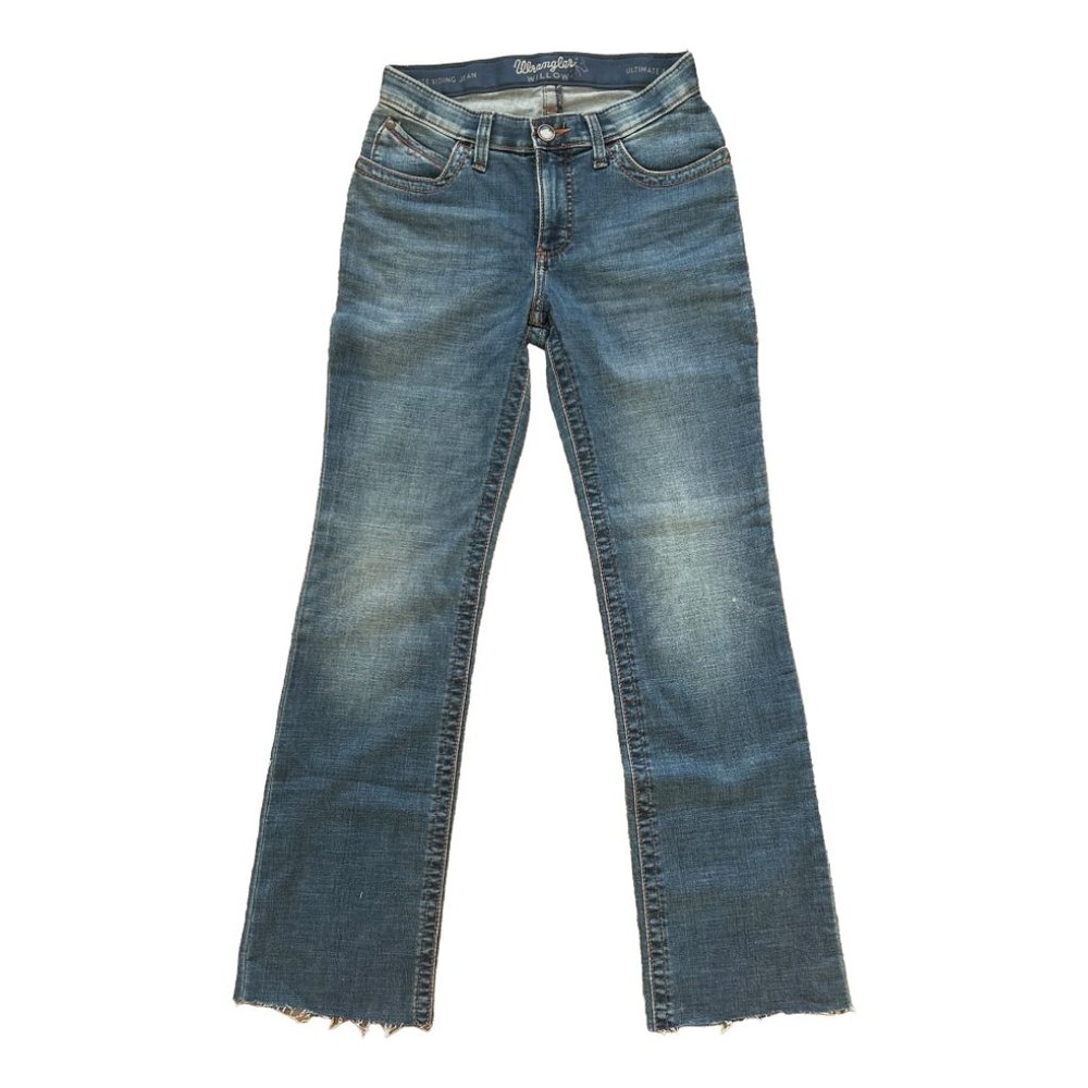 Wrangler High Waisted Bootcut Riding Denim Jeans size 26